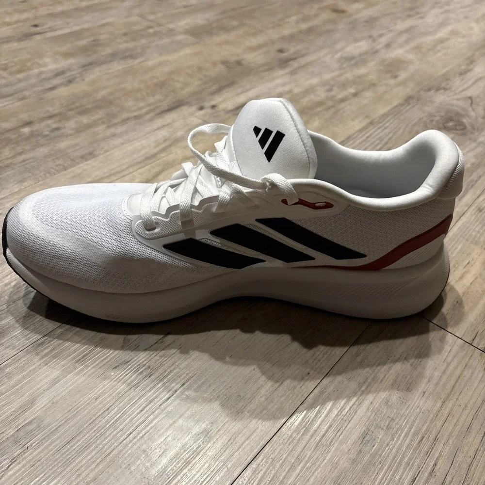 Adidas Men's Run Falcon 5 Sneaker‎ White/Black/Red Size 11 IE0551
